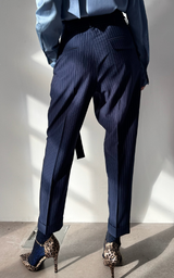 Wrap Pants - Stripe Blue