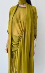 Silk Tunic Dress – Green