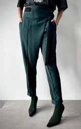 Wrap Pants - Emerald Green
