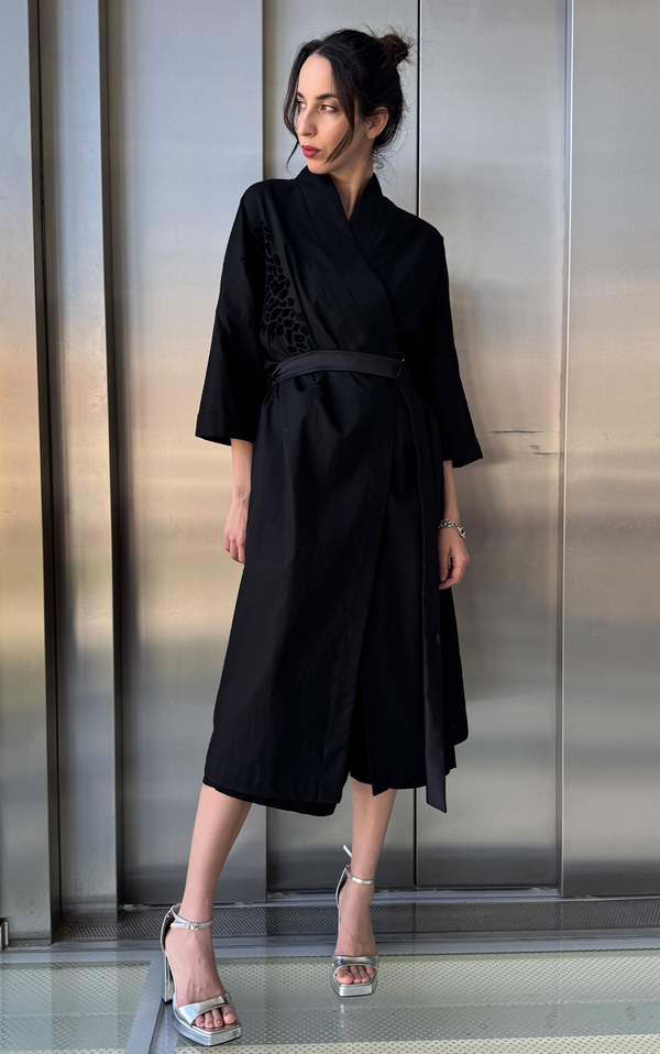 Long Kimono - Black