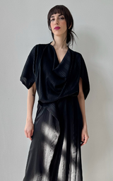 Black Drape Dress