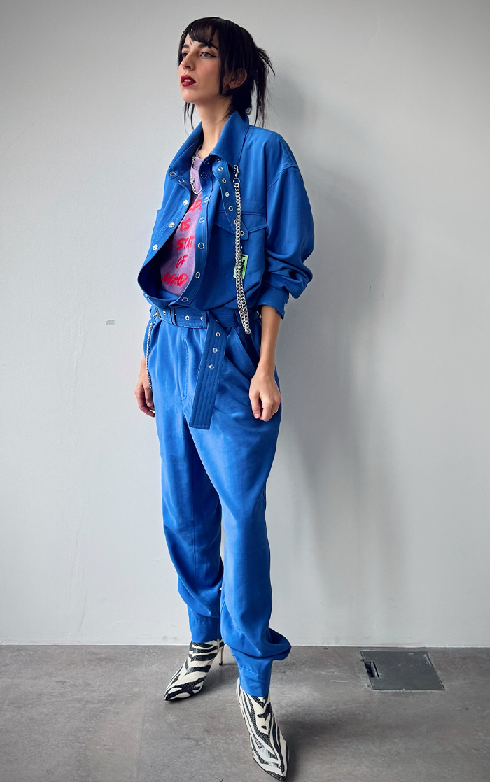 Military Jumpsuit - Electric Blue