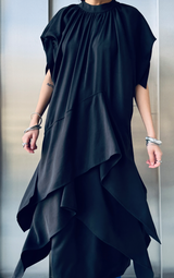 Black Puff Sleeve Dress