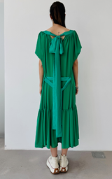 Ruffle Dress Short - Green