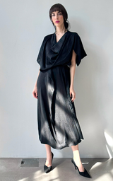 Black Drape Dress