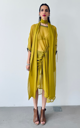 Silk Tunic Dress – Green