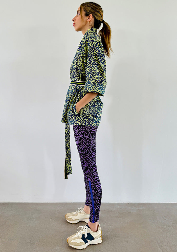 Leopard Kimono - Green