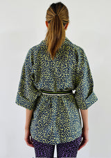 Leopard Kimono - Green