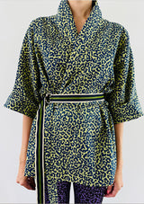 Leopard Kimono - Green