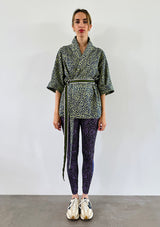 Leopard Kimono - Green