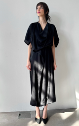 Black Drape Dress