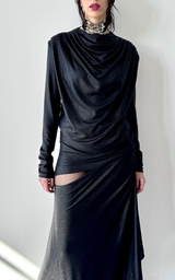 Asym Drape Dress