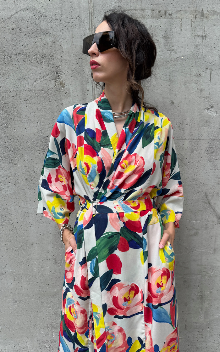 Flower Long Kimono