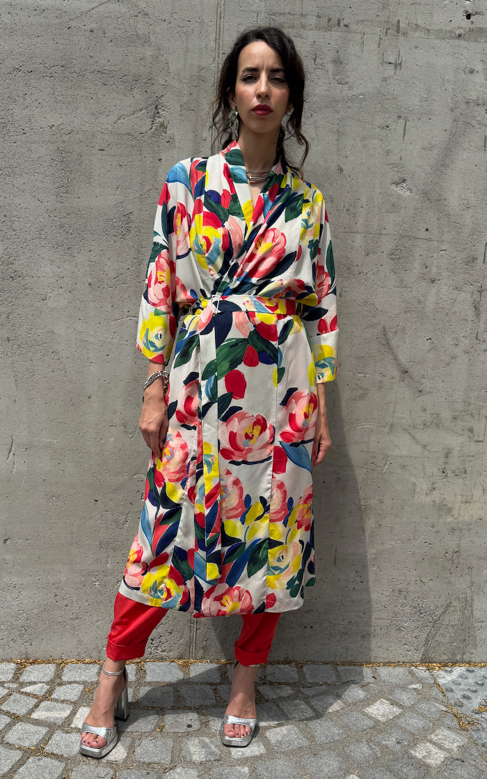 Flower Long Kimono