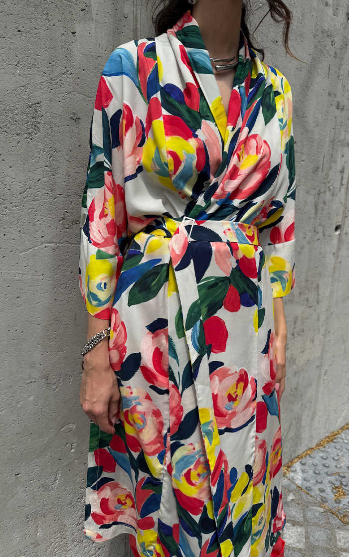 Flower Long Kimono