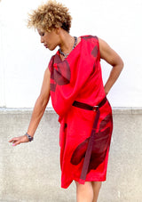 Drape Dress - Red