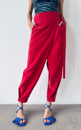 Wrap Pants - Red
