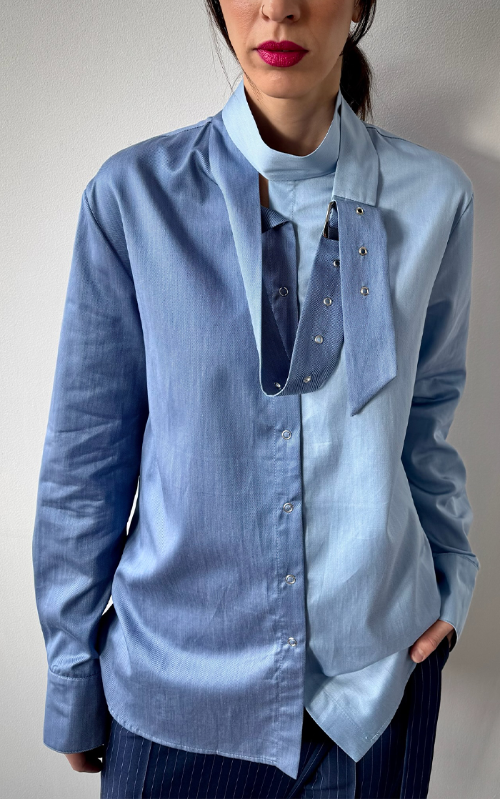 Belt-Collar Shirt