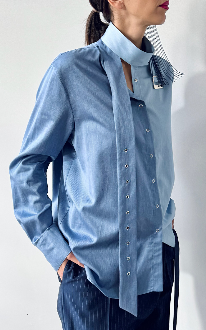Belt-Collar Shirt