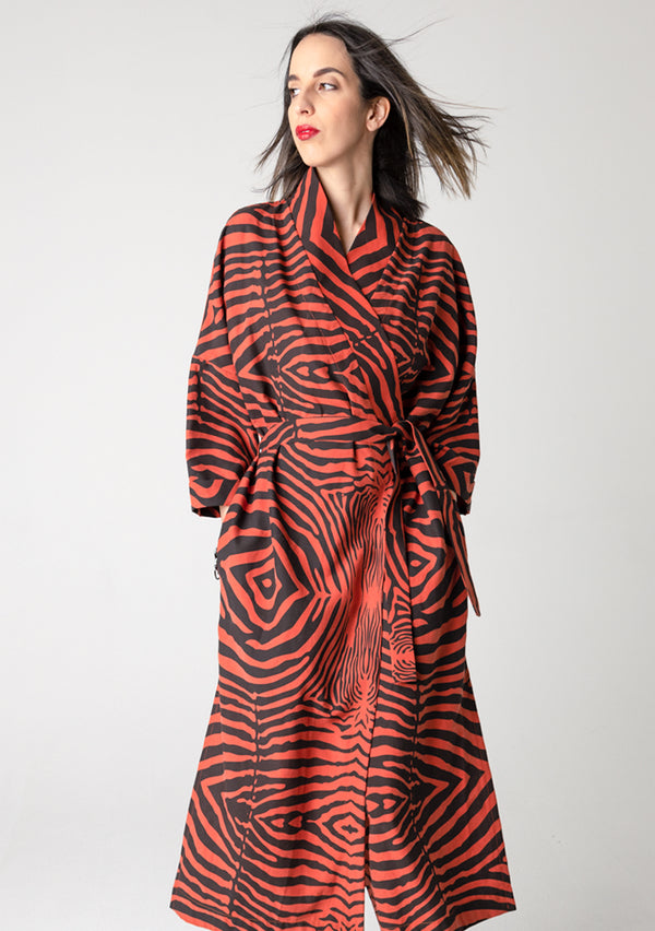 Kimono - Zebra Terracotta