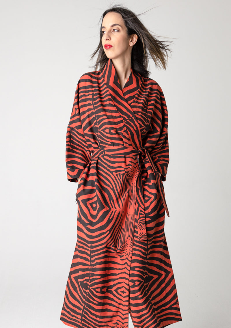 Kimono - Zebra Terracotta