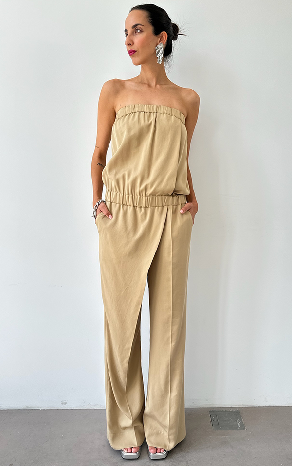Top Jumpsuit - Beige