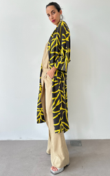 Lime/Brown Kimono