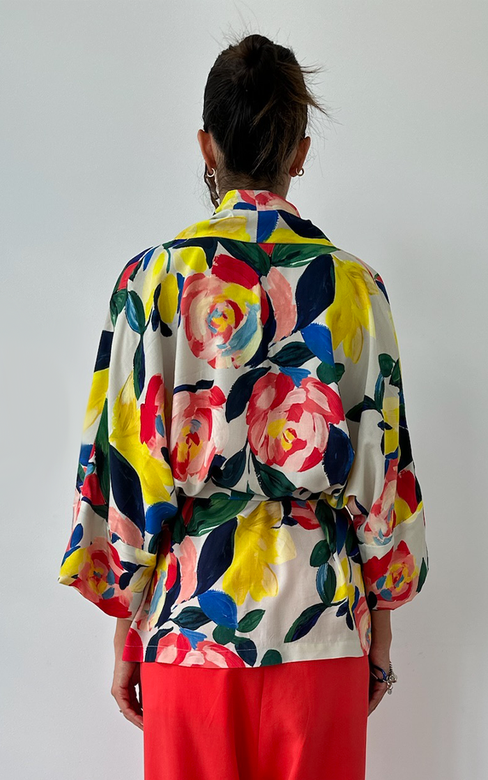 Flower Short Kimono