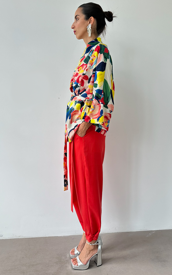 Flower Short Kimono
