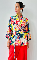 Flower Short Kimono