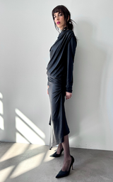 Asym Drape Dress