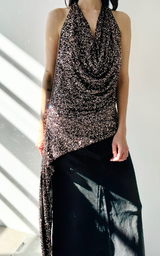 Sequin Top - Bronze