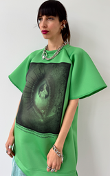 Graphic Long T-Shirt - Green