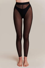 Mesh Black Leggings - JSP Ready