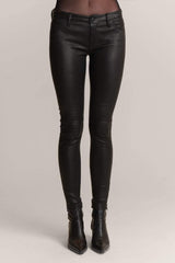 Leather Black Skinny Jeans - JSP Ready