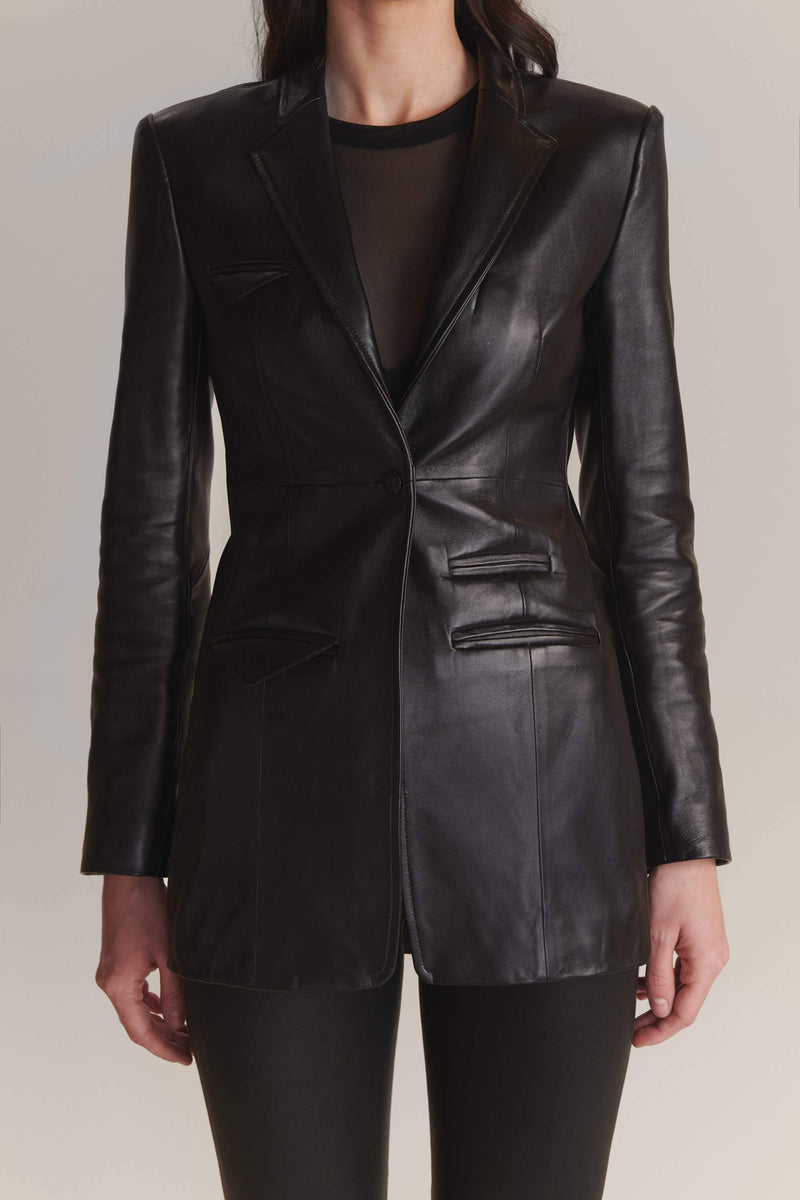 Leather Long Jacket - JSP Ready