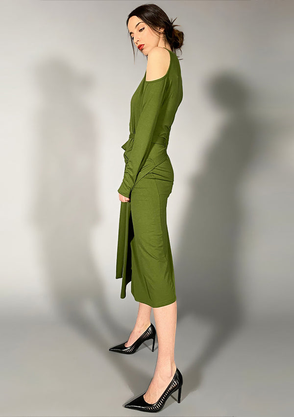 Jersey obleka - Zelena