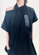 Multistyle Panel Dress SUPERSTAR-Black