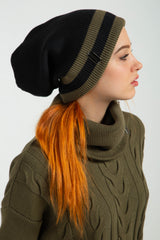 Double Sided Beanie - Olive / Black