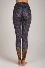 Leopard Grey Mustard Leggings