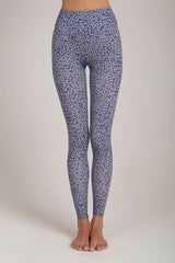 Leopard LIla Blue Leggings