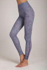 Leopard Lilac Blue Leggings