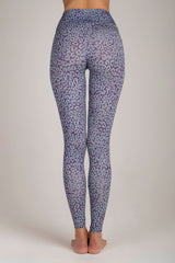 Leopard LIla Blue Leggings