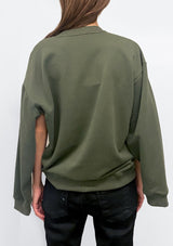 Multi-sleeve Sweater - Olive