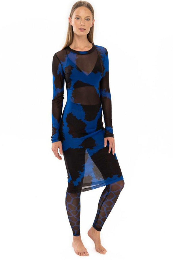 Giraffe Royal Blue Mesh Tunic - JSP Ready