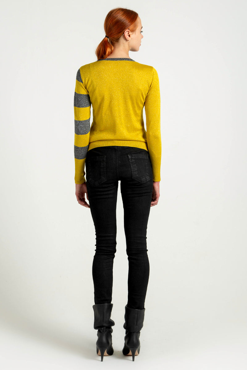 Lurex džemper - žuti