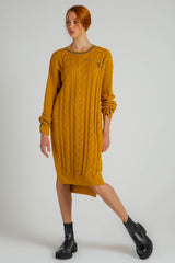 Sweater Dress- Curry