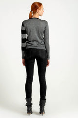 Lurex Sweater -  Grey