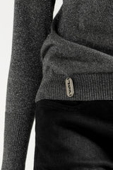 Lurex Sweater -  Grey