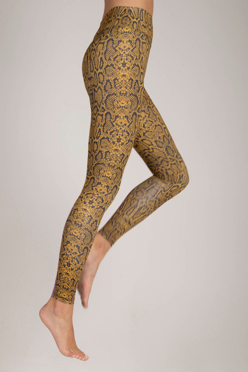 Snake Mustard Leggings